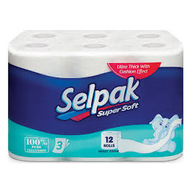SELPAK Papiers Toilette 3Plis X12