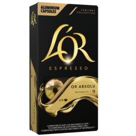 L' OR ABSOLU Intensité 9 10 Capsules Espresso