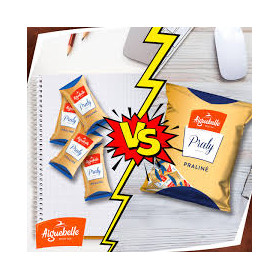 PRALY sachet mini chocolat au lait fourrés praliné 100g  Aiguebelle