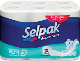 SELPAK Papiers Toilette 3Plis X12