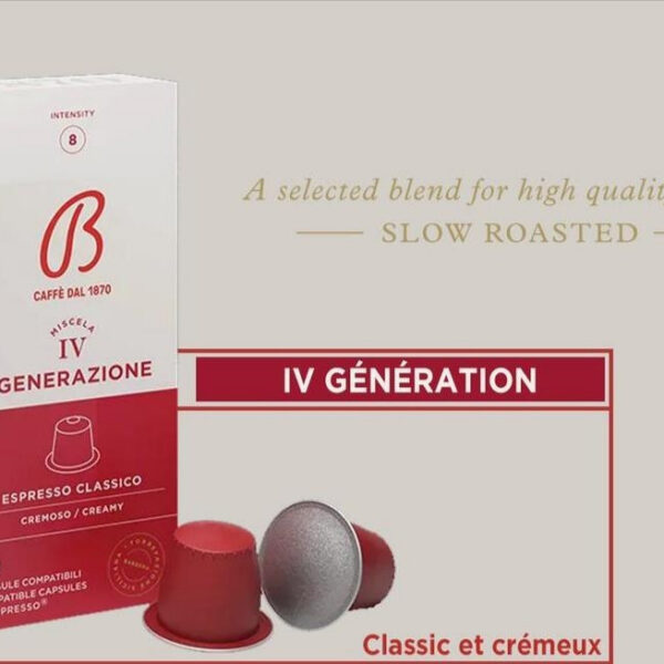 Café BARBERA ESPRESSO CLASSICO (intensité 8)* 10 capsules
