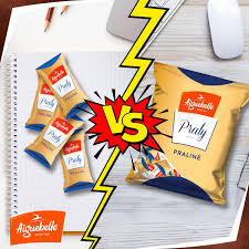 PRALY sachet mini chocolat au lait fourrés praliné 100g Aiguebelle