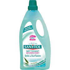 SANYTOL Nettoyant liquide désinfectant multi-usages eucalyptus > 1l